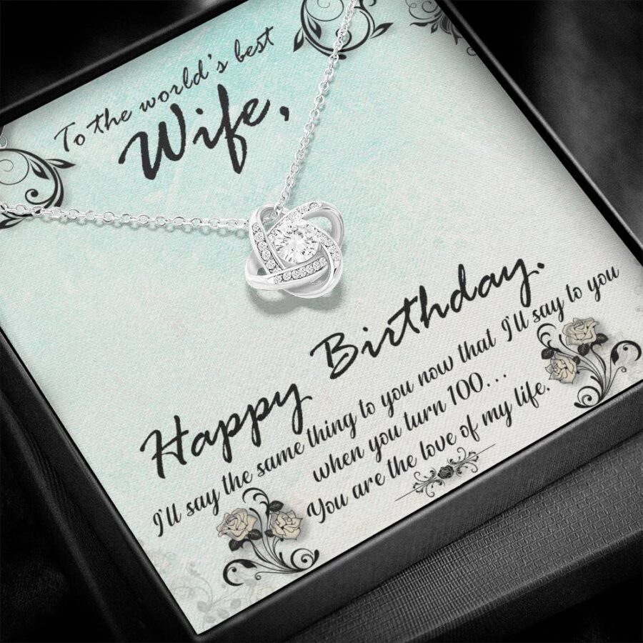 To my wife love knot necklace - Image 2
