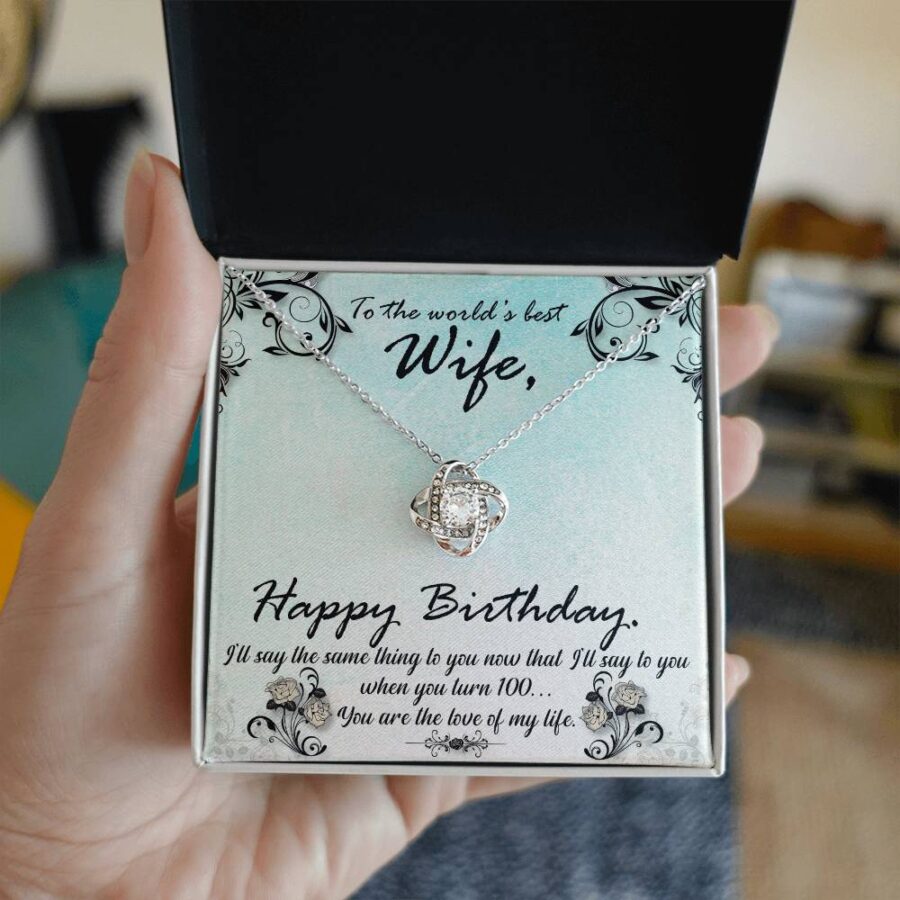 To my wife love knot necklace - Image 3