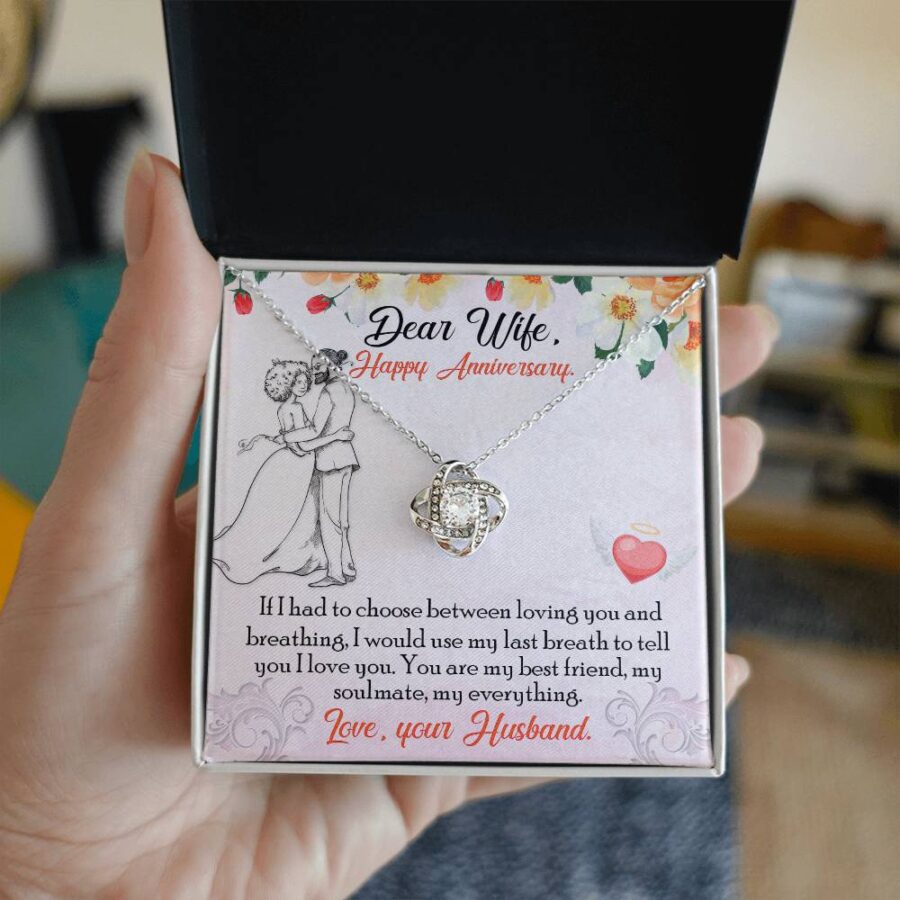 Dear wife love knot necklace - Image 3